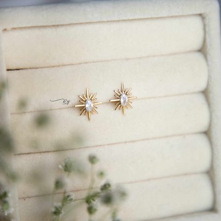 گوشواره طلا میخی طلوع